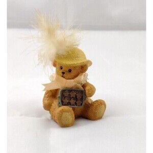 VTG Lucy & Me Angela Bear Holding Cookie Tray Cherished Teddies Figurine Enesco